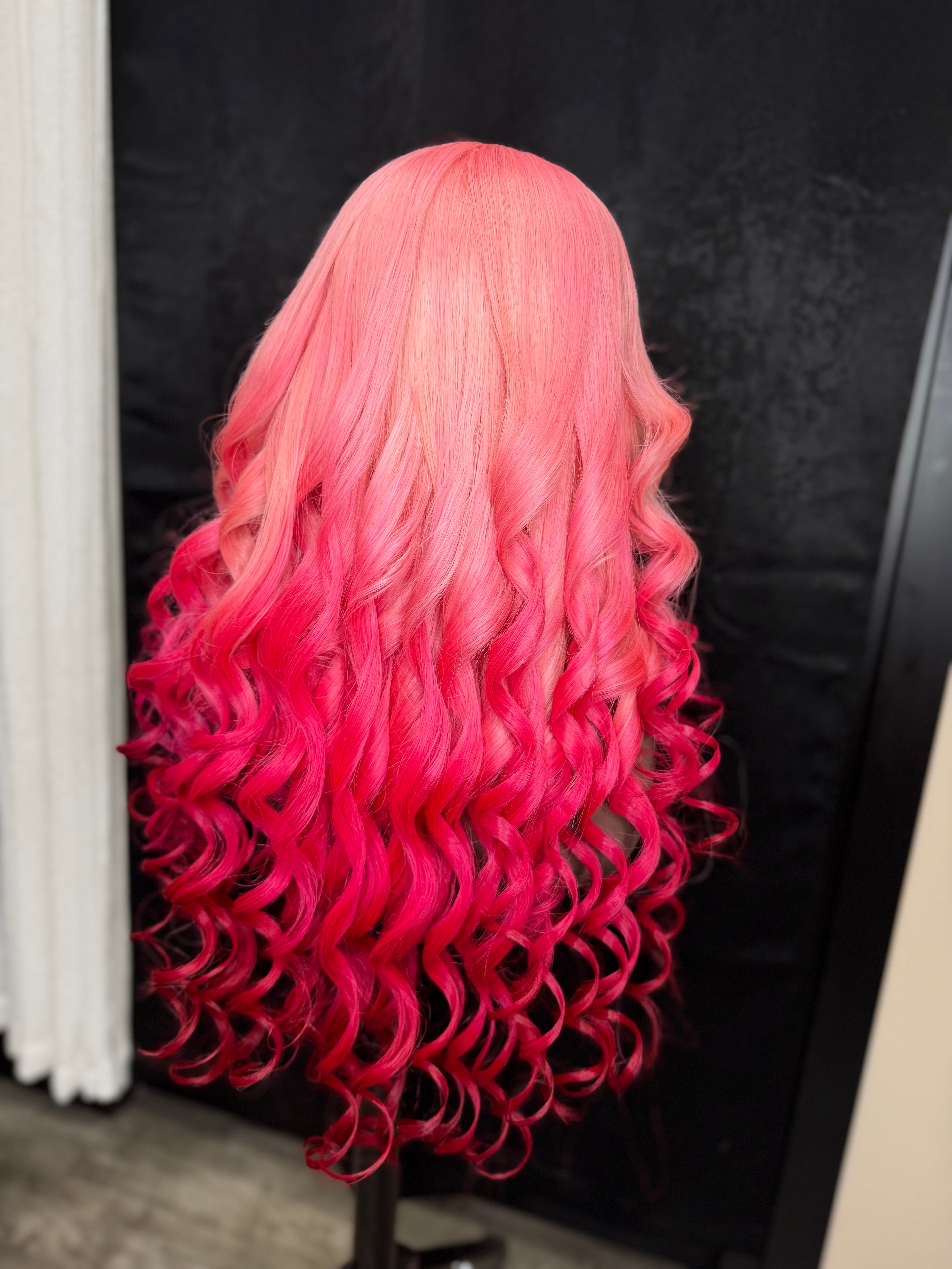 Pink Monaleo Wig